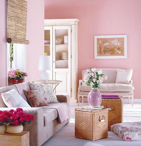 Room, Interior design, Wall, Home, Furniture, Interior design, Living room, Flowerpot, Pillow, Purple, 