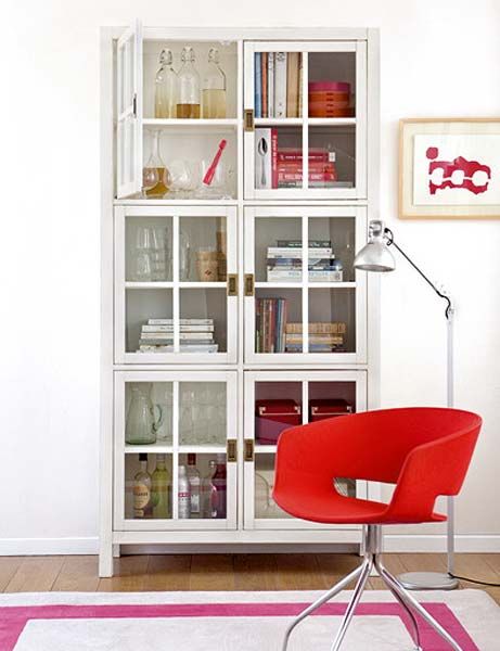 Room, Floor, Red, White, Interior design, Shelving, Flooring, Wall, Chair, Carmine, 