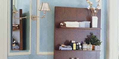 Room, Bathroom sink, Interior design, Property, Wall, Plumbing fixture, Sink, Linens, Tap, Shelving, Room, Bathroom sink, Interior design, Property, Wall, Plumbing fixture, Sink, Linens, Tap, Shelving,