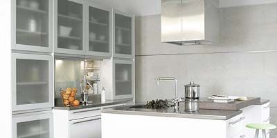 Product, Room, Property, Interior design, White, Floor, Glass, House, Countertop, Kitchen, 
