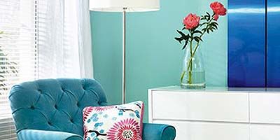 Blue, Room, Interior design, Green, Furniture, Wall, Petal, Turquoise, Teal, Interior design, 