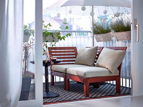 Interior design, Room, Furniture, Outdoor furniture, Umbrella, Couch, Floor, Home, Pillow, Living room, 