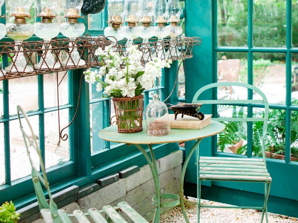 Green, Turquoise, Aqua, Table, Furniture, Room, Houseplant, Chair, Plant, Window, 