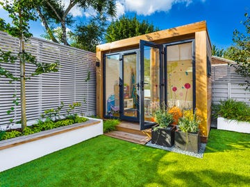 caseta para el jardín