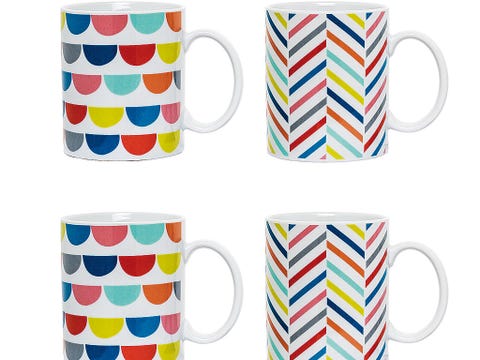Cup, Serveware, Drinkware, Dishware, Porcelain, Line, Pattern, Tableware, Colorfulness, Teacup, 