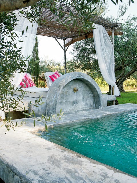 Water feature, Garden, Shade, Swimming pool, Yard, Landscaping, 