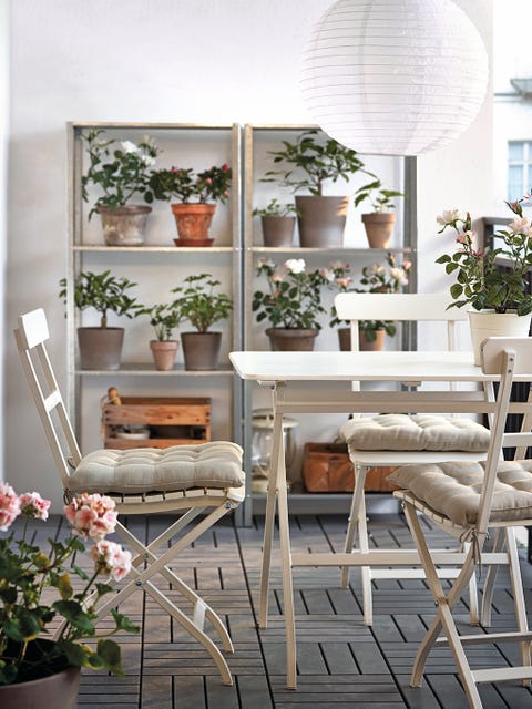 balcones decorados con flores