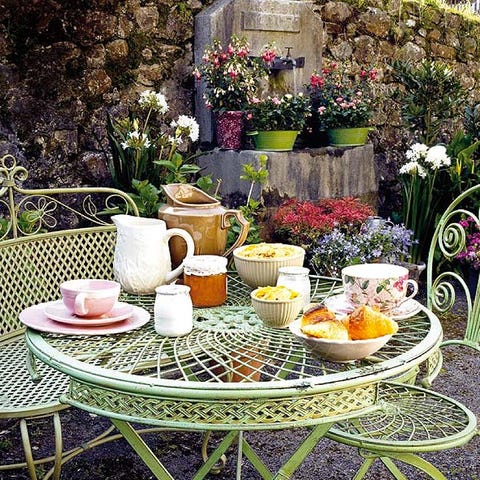 Serveware, Dishware, Flower, Furniture, Table, Tableware, Petal, Porcelain, Linens, Lavender, 