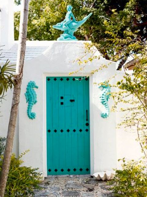 Blue, Green, Wood, Door, Teal, Aqua, Turquoise, Azure, Home door, Majorelle blue, 