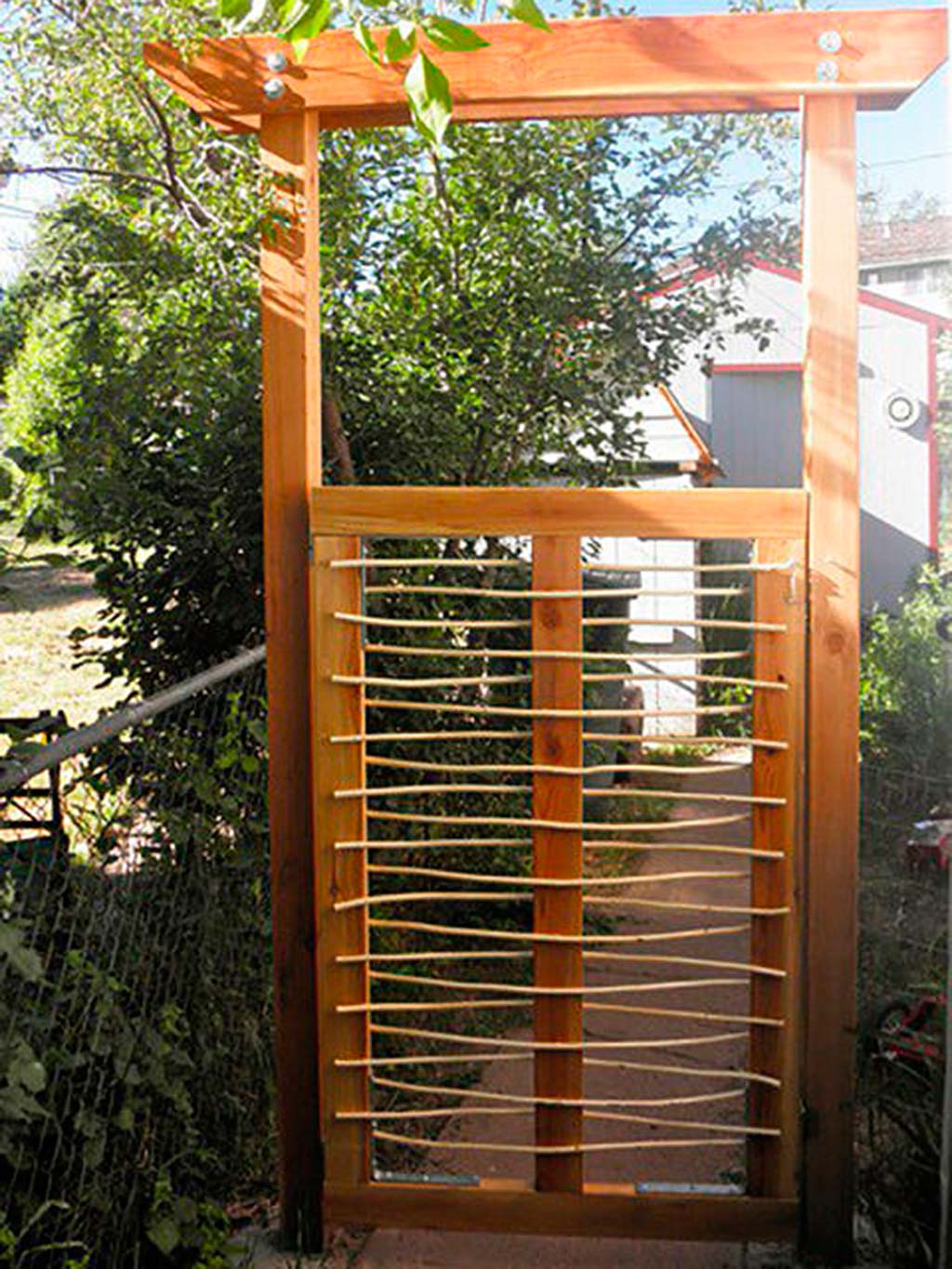Wood, Hardwood, Shade, Gate, 