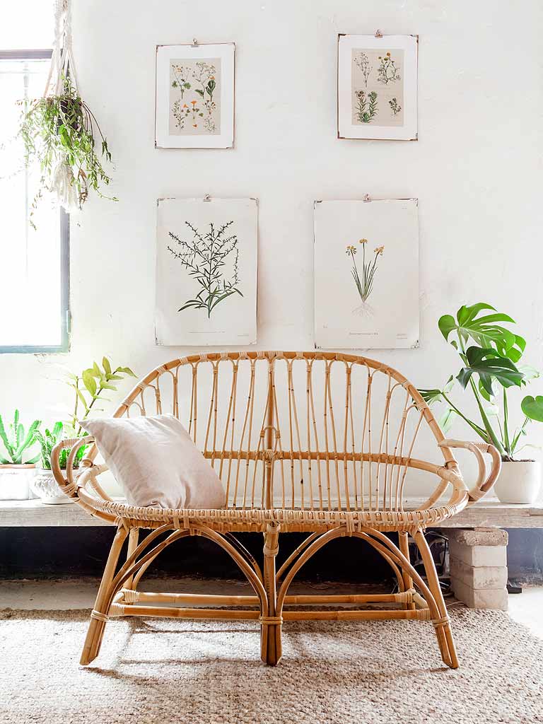 sillón de caña