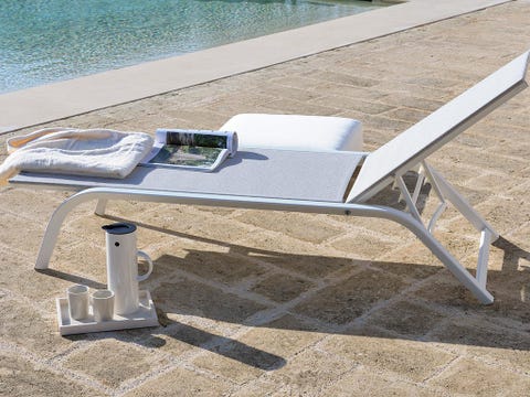 Outdoor furniture, Sunlounger, Aluminium, Outdoor table, Outdoor bench, 