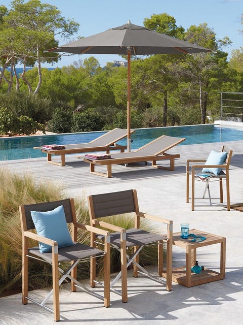 Furniture, Outdoor furniture, Sunlounger, Resort, Shade, Swimming pool, Outdoor table, Resort town, Armrest, Outdoor structure, 