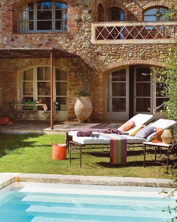 Property, House, Home, Building, Patio, Furniture, Backyard, Real estate, Outdoor furniture, Yard, 