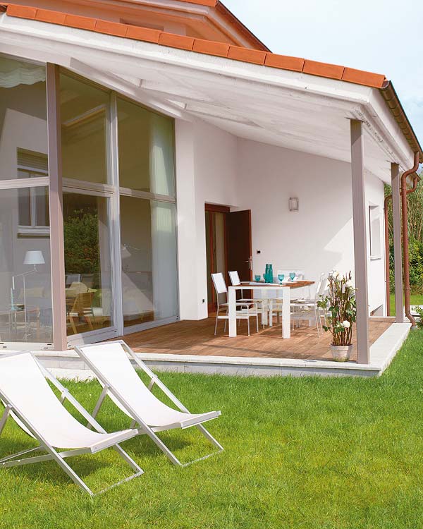 House, Property, Building, Home, Furniture, Room, Cottage, Real estate, Grass, Shade, 