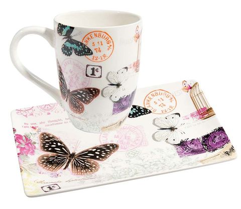 Cup, Serveware, Drinkware, Coffee cup, Dishware, Invertebrate, Insect, Arthropod, Pollinator, Butterfly, 