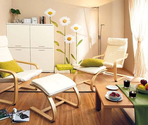 Wood, Room, Yellow, Interior design, Furniture, Hardwood, Flooring, Wall, Floor, Interior design, 