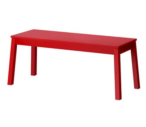 Red, Table, Line, Rectangle, Outdoor furniture, Parallel, Outdoor table, Square, Sofa tables, End table, 