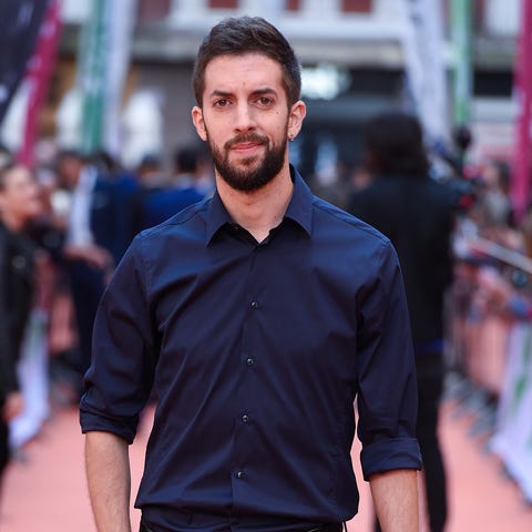 Facial hair, Fashion, Beard, Premiere, Dress shirt, Human, Street fashion, Jeans, Muscle, Event,