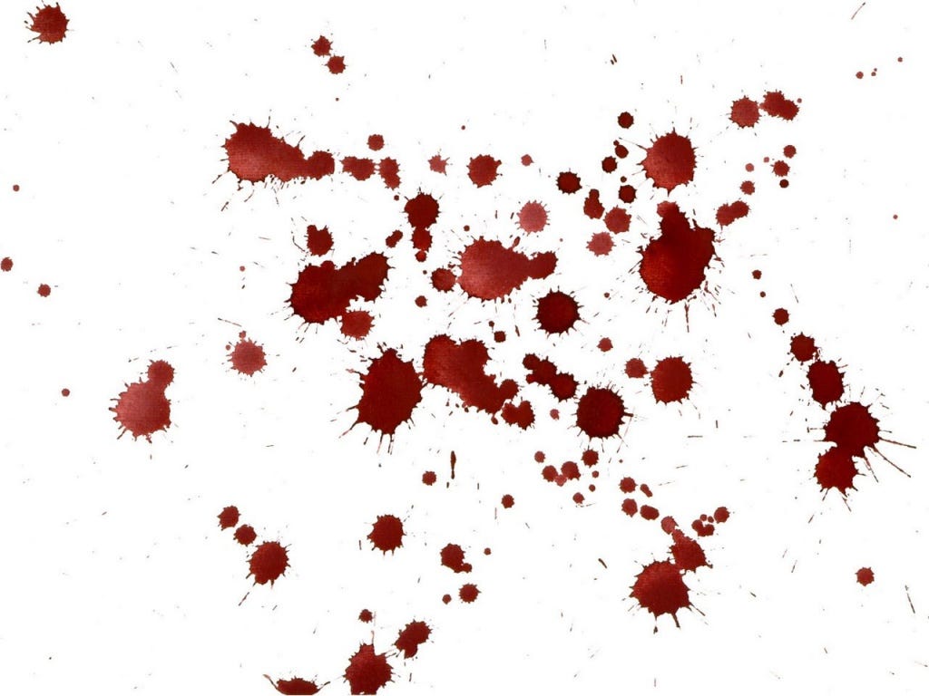 ¿Por qué la sangre tiene otro color cuando se seca?