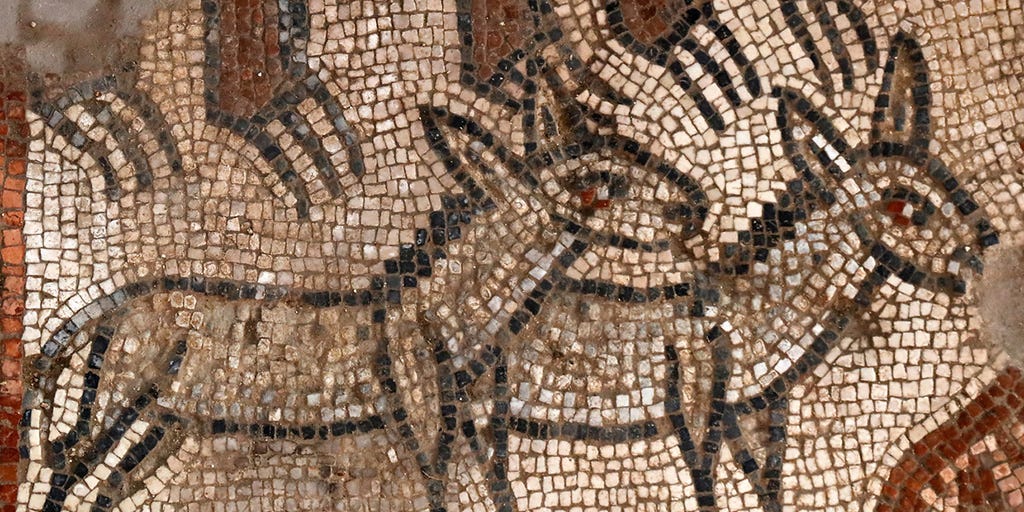 El arca de Noé aparece en unos mosaicos de Israel