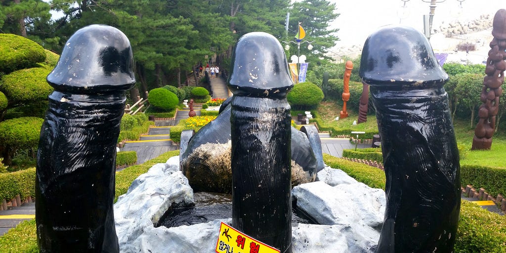 El parque de los penes: la atracción de Corea del Sur que atrae a cientos de visitantes