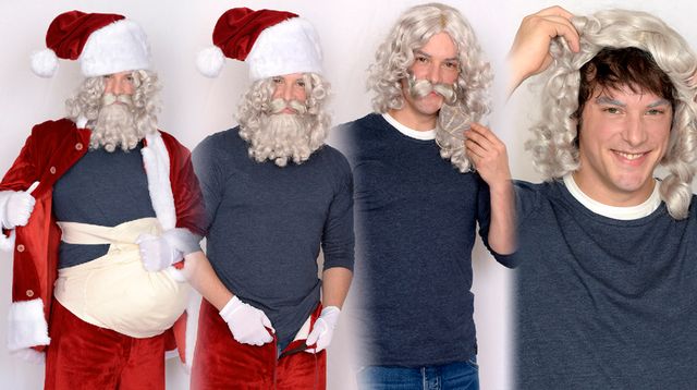 Facial hair, Human, Hairstyle, Event, Santa claus, Moustache, Beard, Fictional character, Winter, Holiday, 
