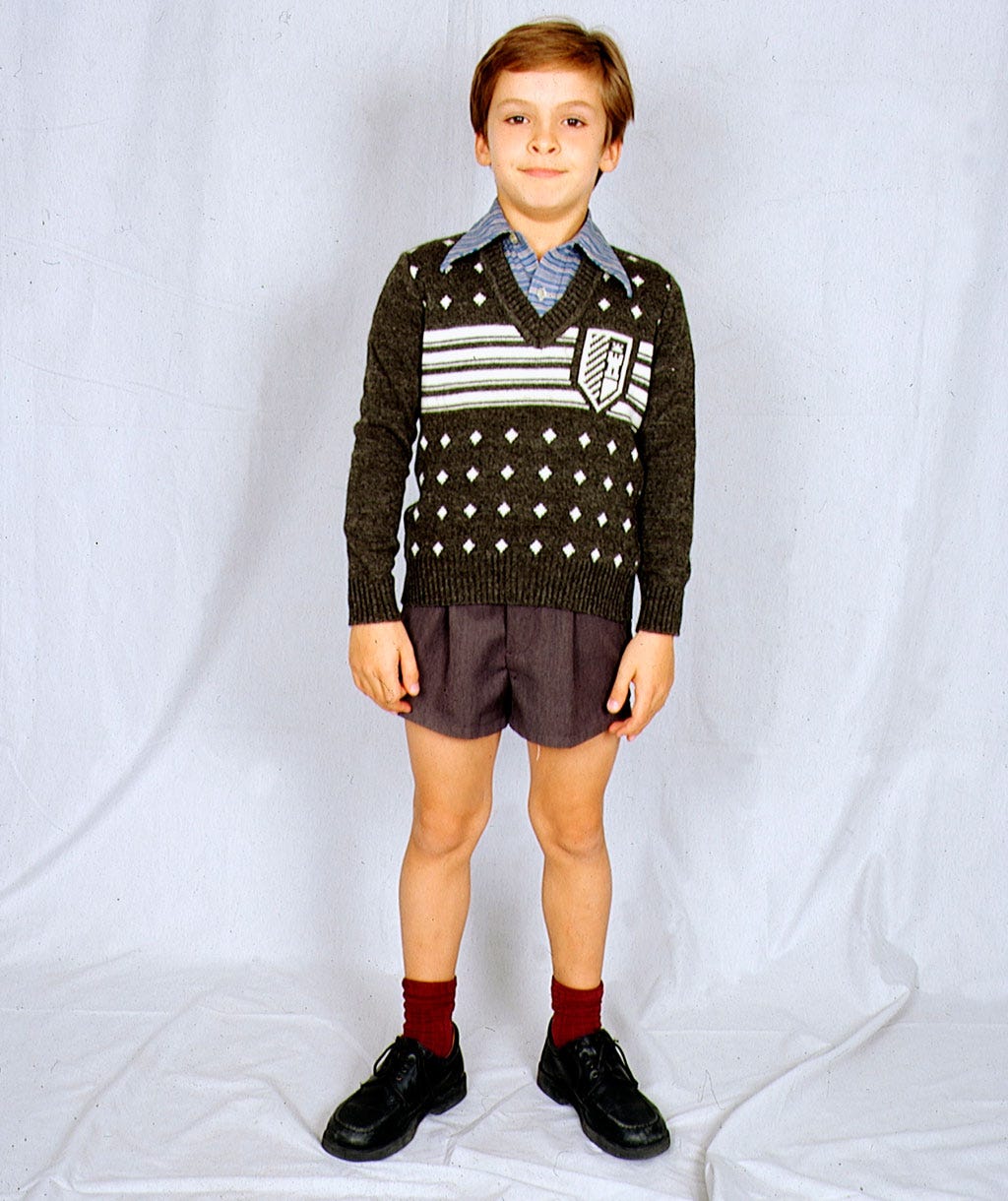 Clothing, Collar, Sleeve, Human body, Human leg, Standing, Style, Uniform, Shorts, Knee, 