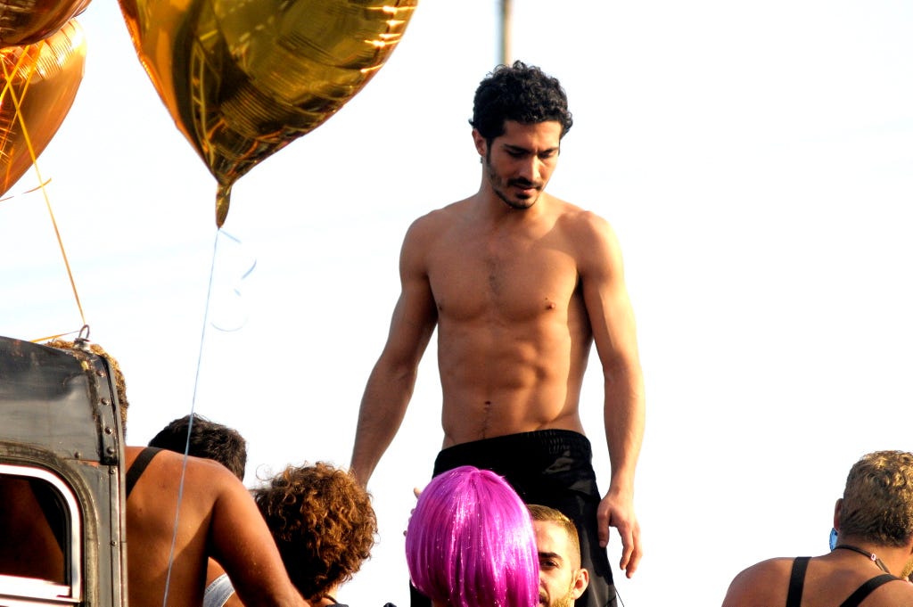 Hairstyle, Summer, Barechested, Chest, Muscle, Abdomen, Black hair, Trunk, Stomach, Waist, 