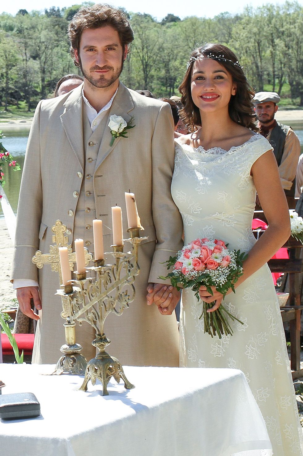 Bride, Gown, Ceremony, Wedding dress, Marriage, Dress, Wedding, Formal wear, Bridal clothing, Event, 