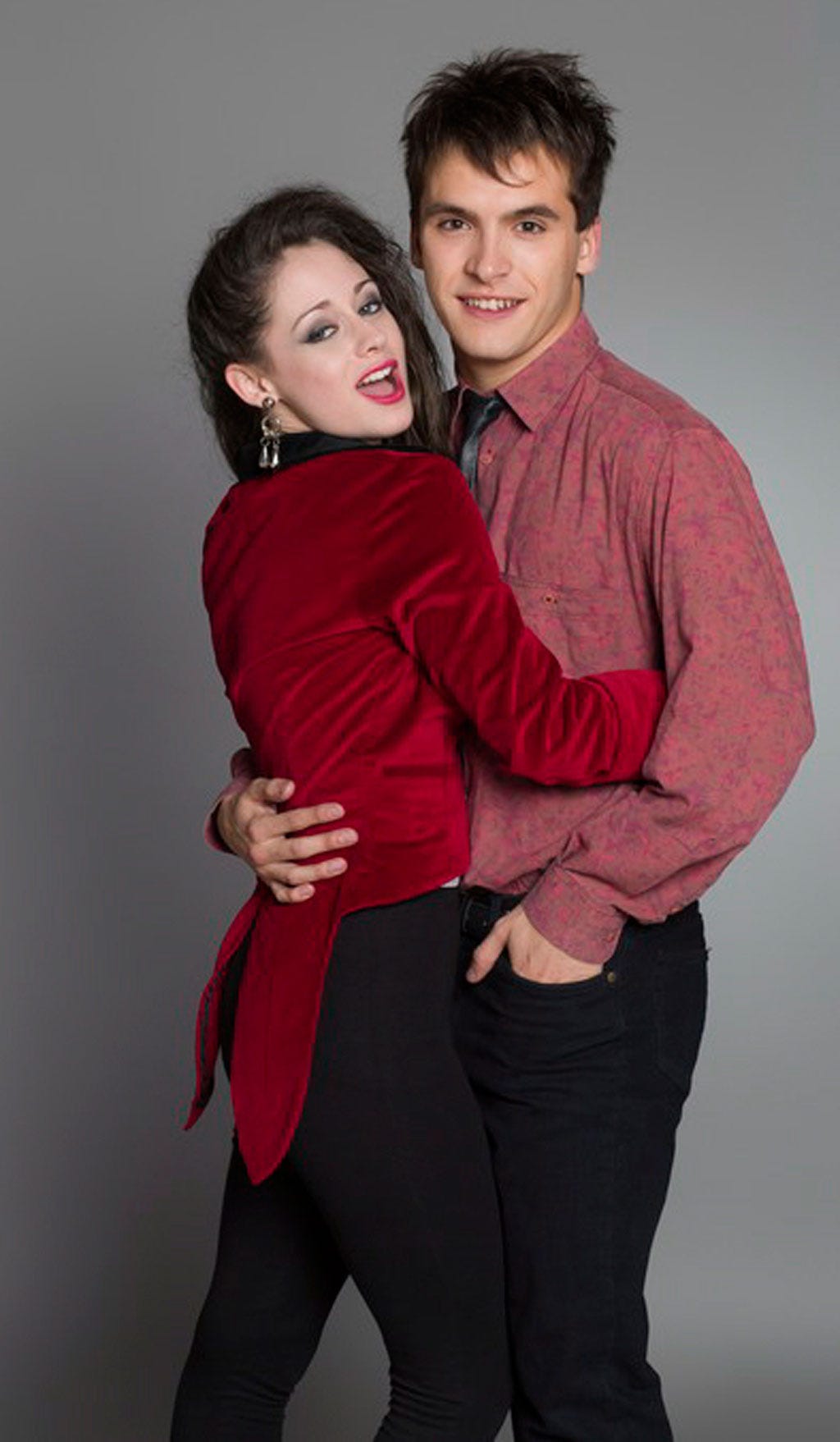 Red, Face, People, Standing, Child, Photography, Outerwear, Photo shoot, Abdomen, Sleeve, 
