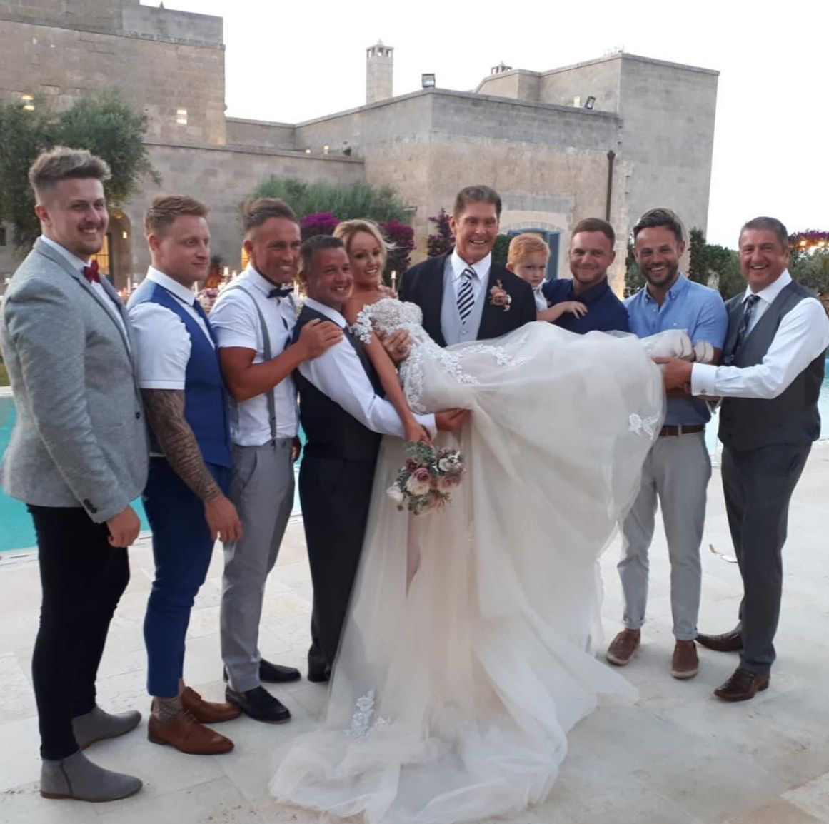 La rom ntica boda italiana de David Hasselhoff