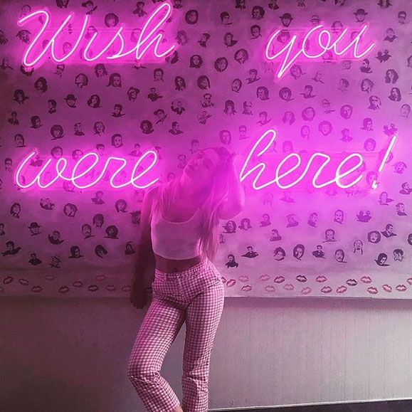 Text, Pink, Violet, Purple, Font, Lighting, Neon, Magenta, Graphics, Graphic design, 