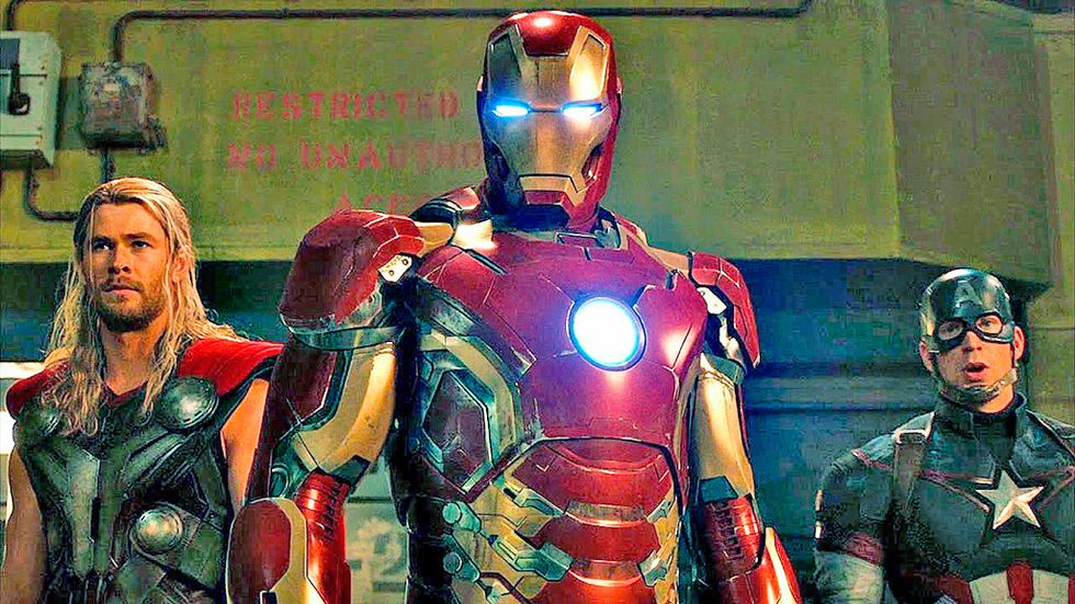 Iron man, Superhero, Fictional character, Hero, Suit actor, Armour, Theatrical property, Fiction, 