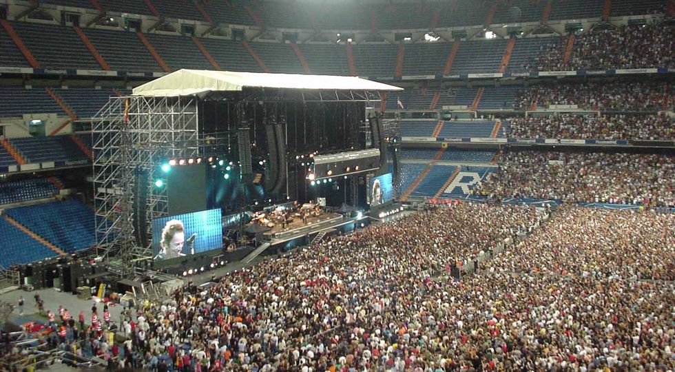 Crowd, Audience, People, Stage, Arena, Sport venue, Fan, Concert, Stadium, Performance, 