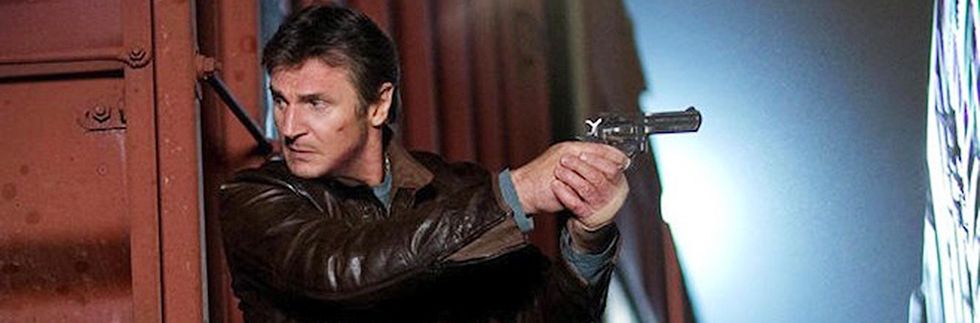 Leather, Revolver, Fictional character, Action film, Jacket, 