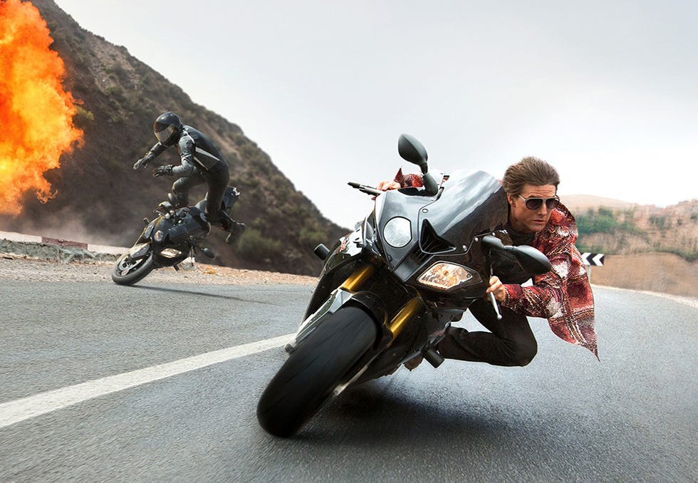 Tom Cruise y Rebecca Ferguson en una escena de 'Misión Imposible: Nación Secreta' (2015) 
