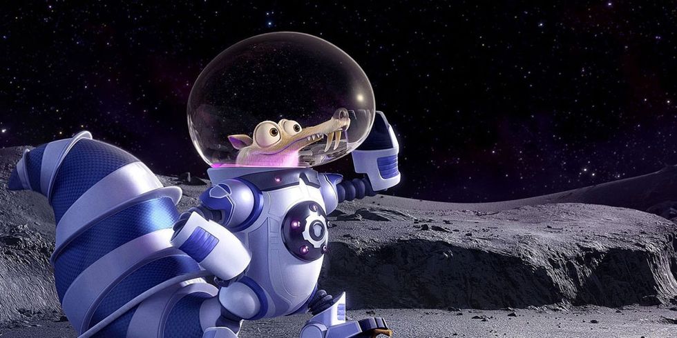 Space, Animation, Outer space, Astronomical object, Cartoon, Animated cartoon, Fictional character, Electric blue, Lavender, Majorelle blue, 