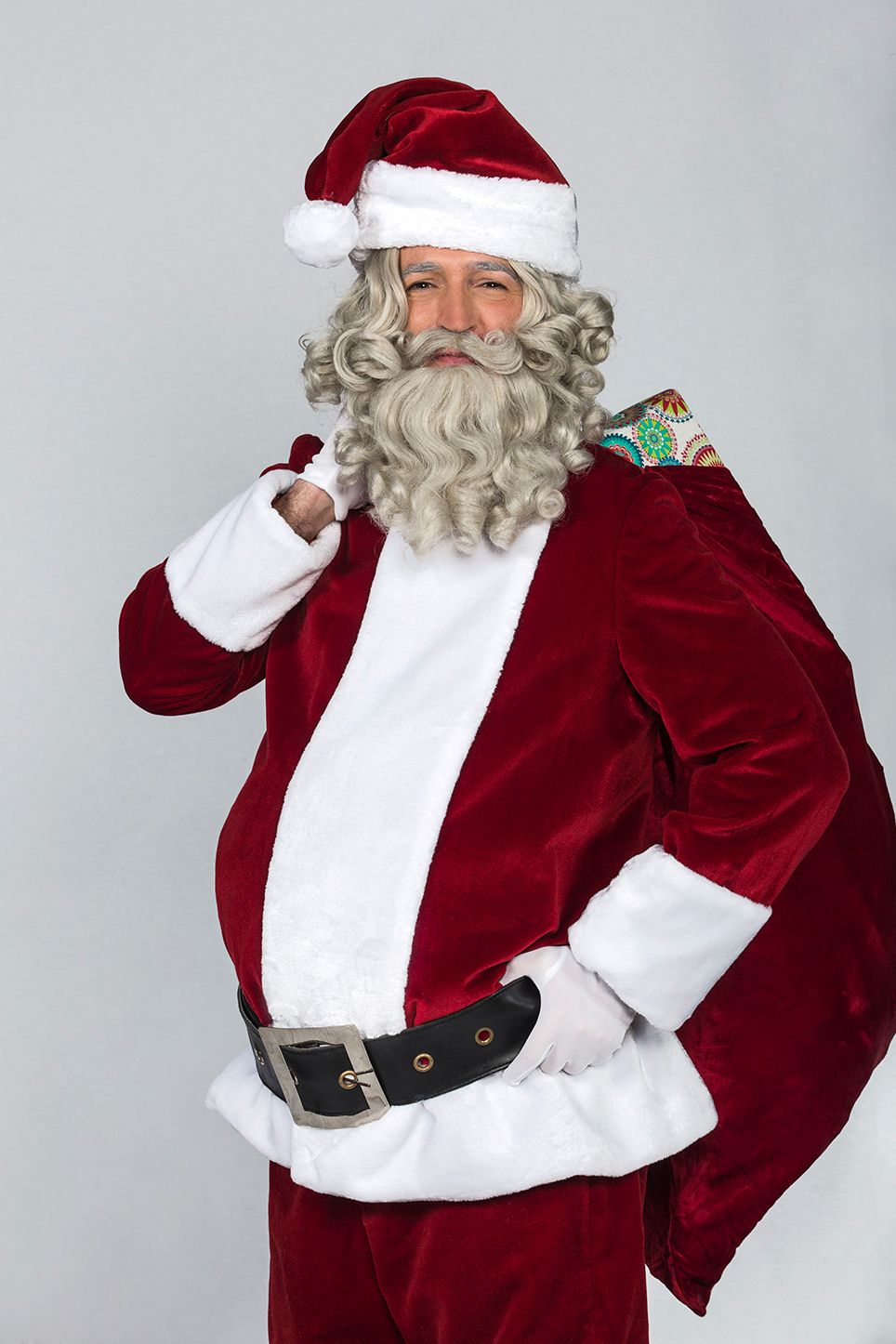 Santa claus, Fictional character, Facial hair, Beard, Christmas, Costume, 