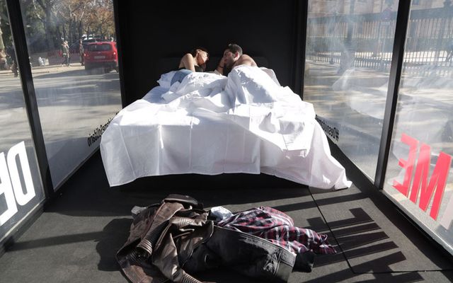 Linens, Bedding, Transparent material, Bed sheet, Love, Mattress, Wedding dress, Vehicle cover, Baggage, Bed, 