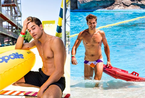 People on beach, board short, Fun, Barechested, Vacation, Trunks, Swimwear, Recreation, Leisure, Summer, 