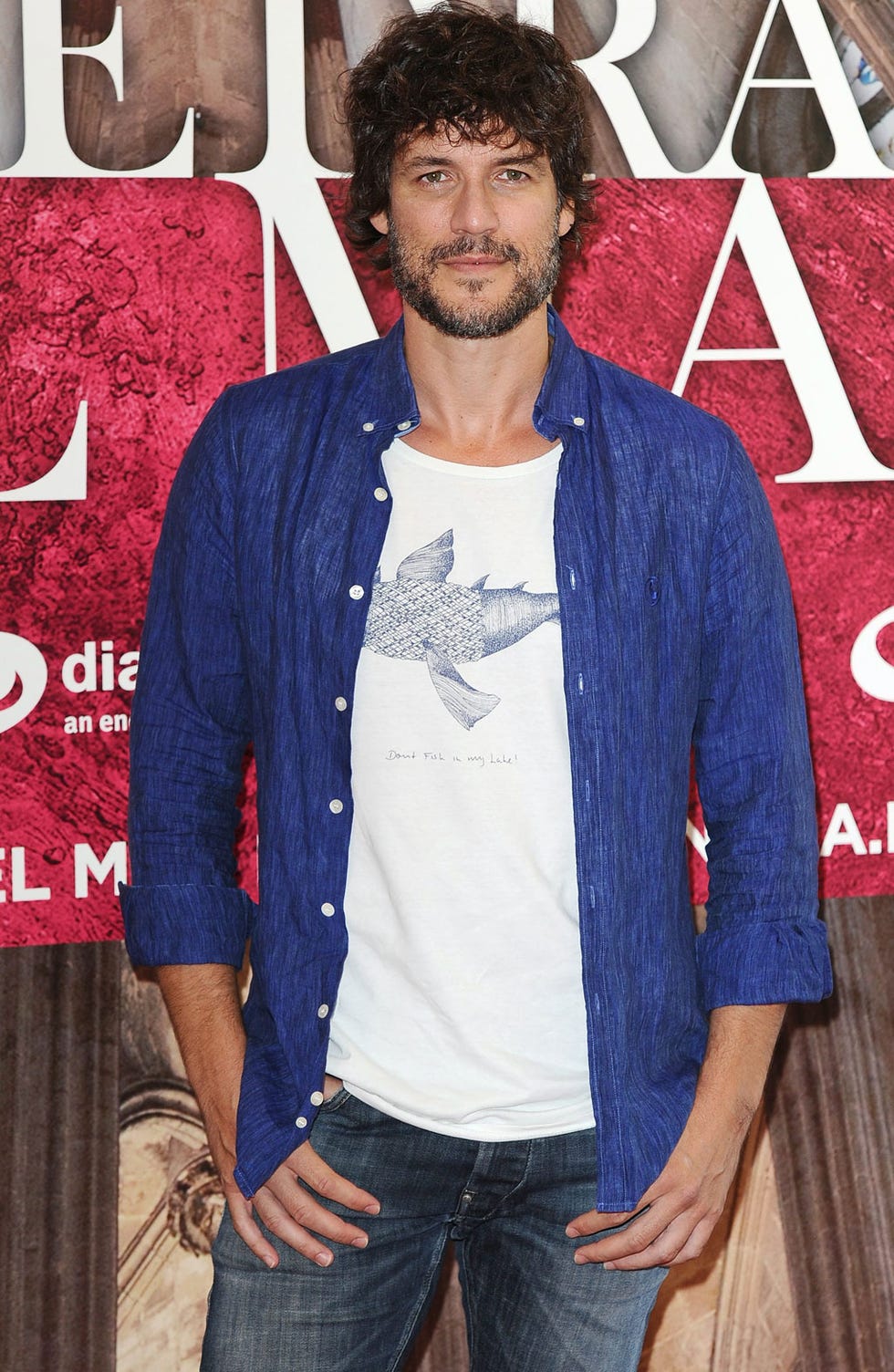 Denim, Sleeve, Trousers, Jeans, Textile, Shirt, Style, Collar, Facial hair, Pocket, 