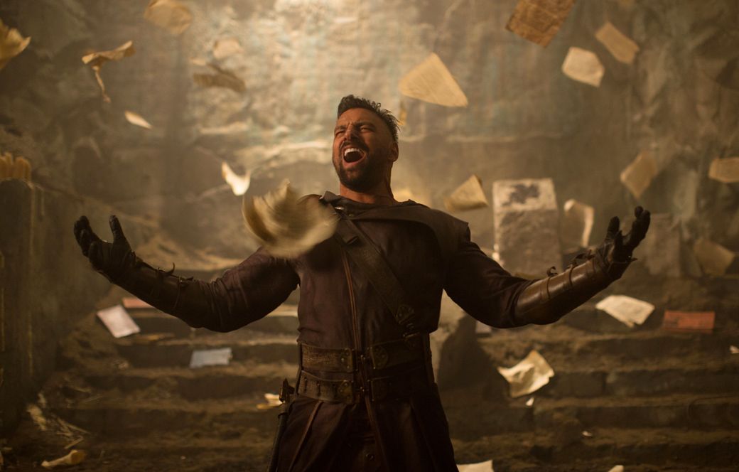 Gesture, Animation, Painting, Fictional character, Digital compositing, Mythology, Cg artwork, Glove, Action film, Acting, 