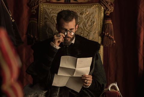 Glasses, Curtain, Reading, Monarch, Bow tie, 