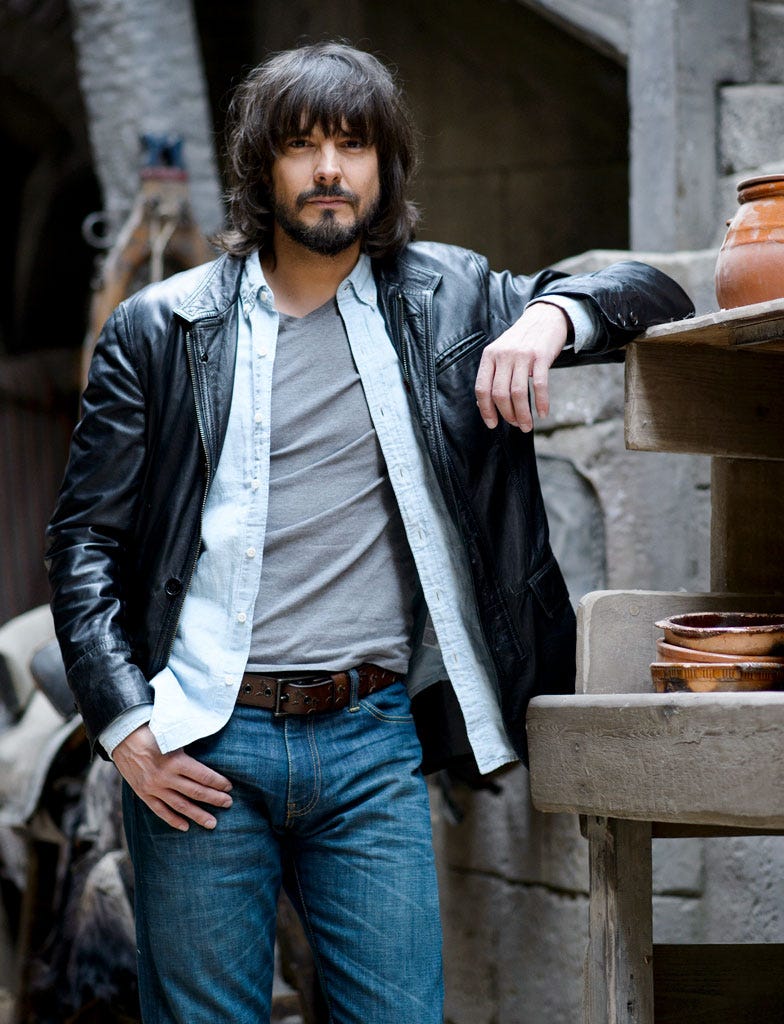 Clothing, Jacket, Trousers, Denim, Jeans, Textile, Shirt, Facial hair, Outerwear, Collar, 