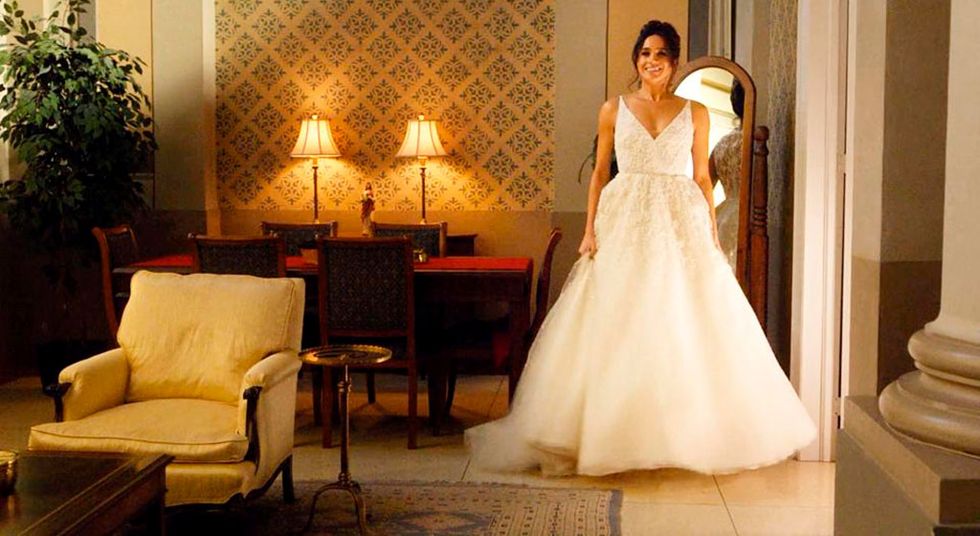 Wedding dress, Gown, Dress, Bride, Bridal clothing, Photograph, Clothing, Formal wear, Bridal accessory, Bridal party dress, 