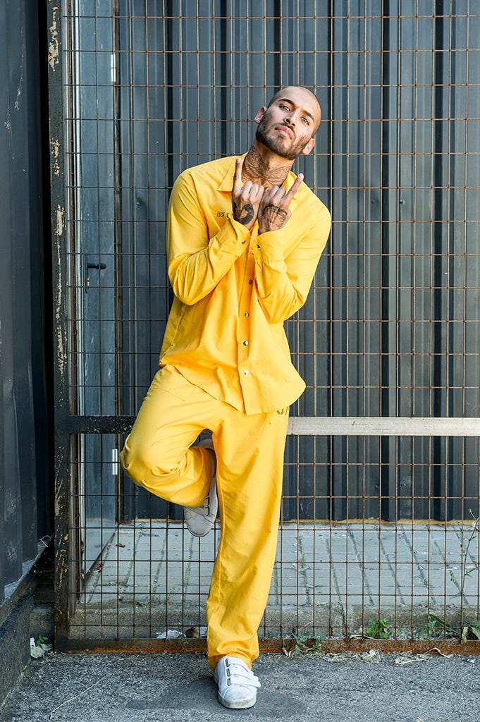 Yellow, Street fashion, Orange, Outerwear, Raincoat, 