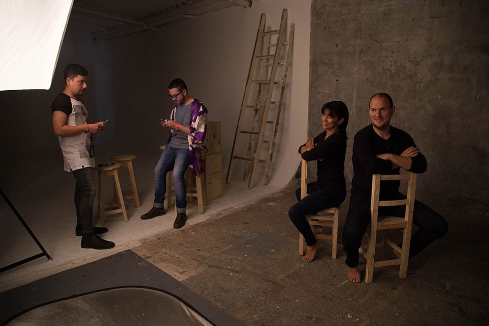 Leg, Jeans, Denim, Conversation, Ladder, Scene, 