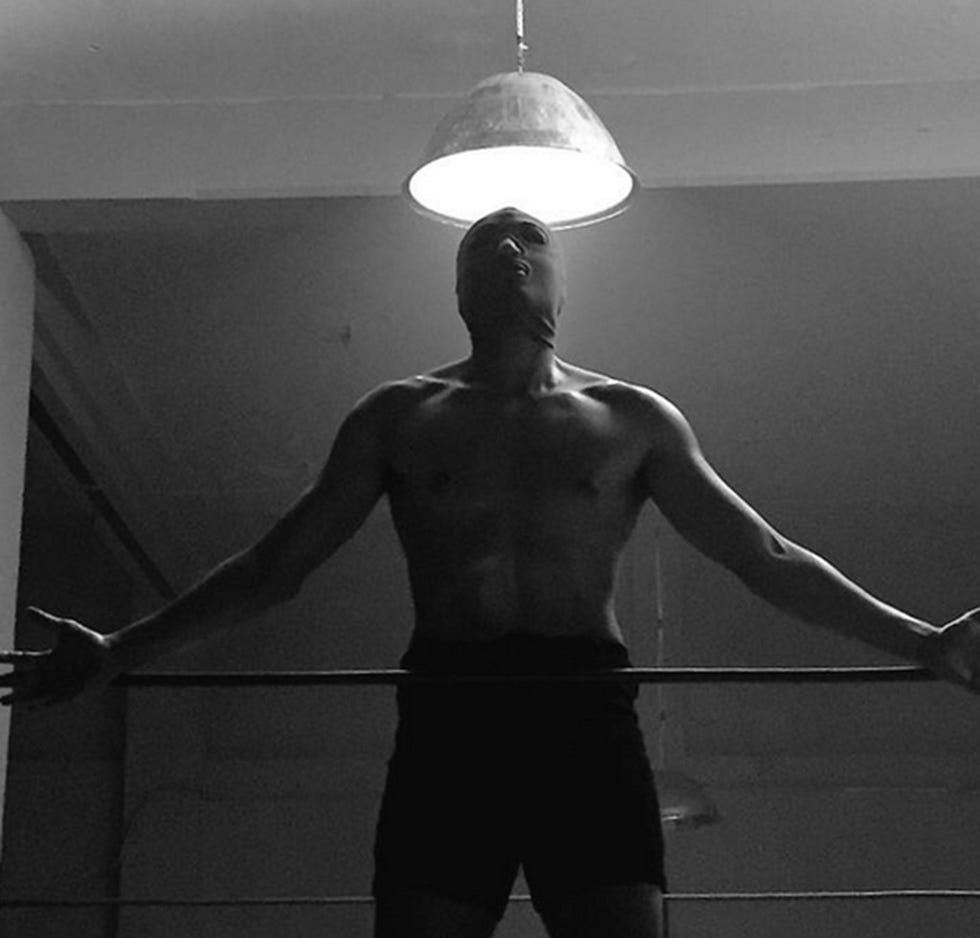 Human body, Shoulder, Standing, Elbow, Joint, Ceiling, Light fixture, Style, Monochrome, Light, 