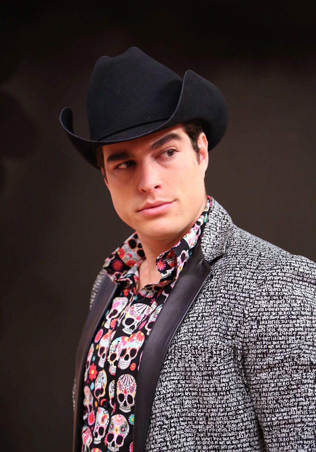 Clothing, Hat, Collar, Sleeve, Coat, Chin, Dress shirt, Outerwear, Style, Formal wear, 